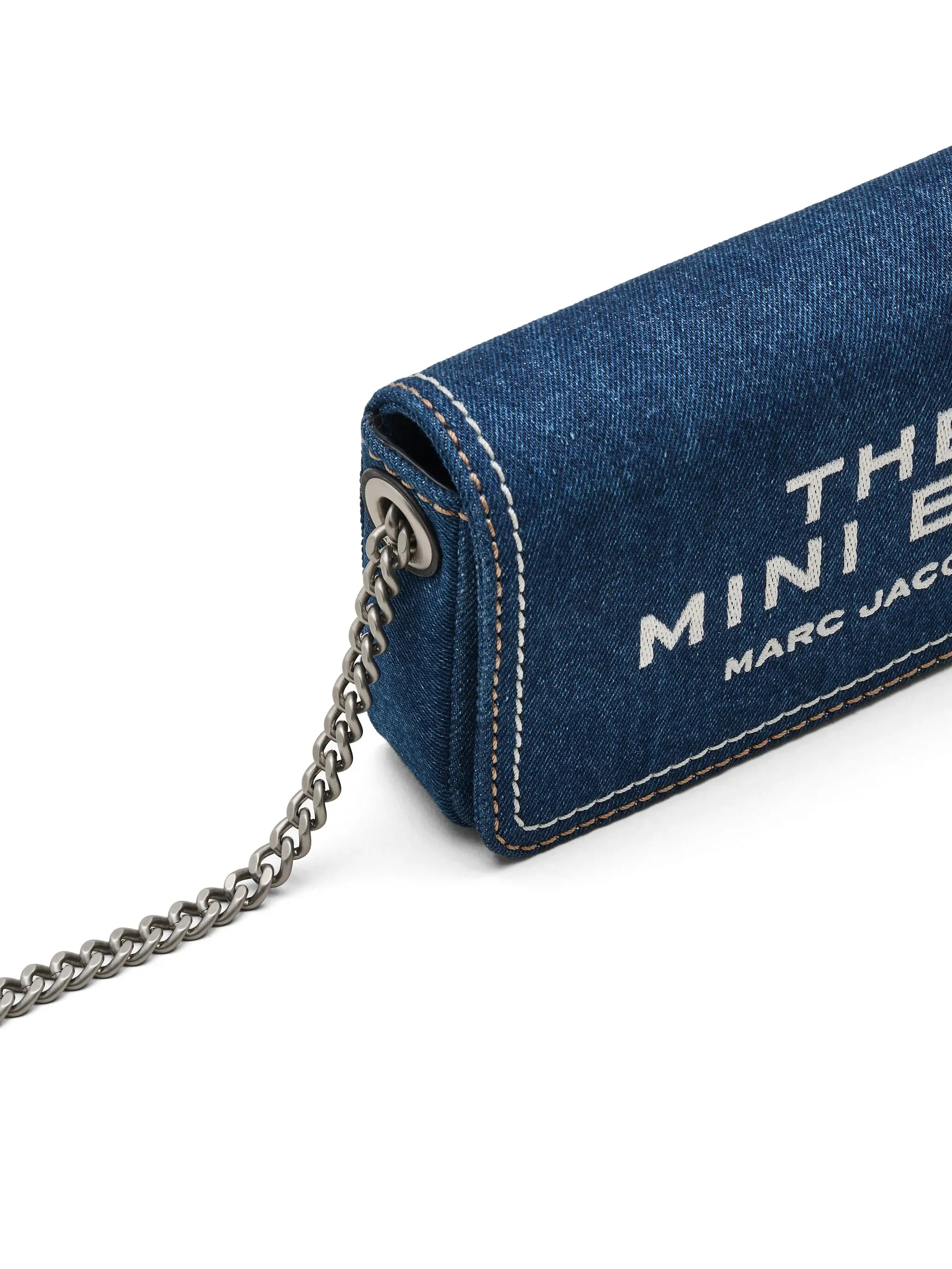 The Denim Mini Chain Bag