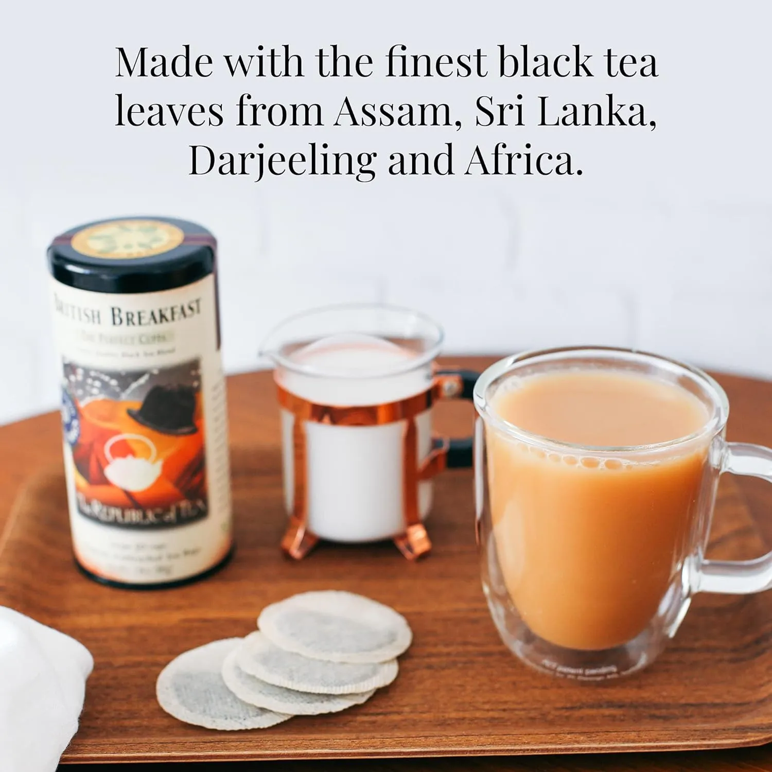 The Republic of Tea British Breakfast Tea Refill Bag, 250 Tea Bags, Gourmet Black Tea | Caffeinated