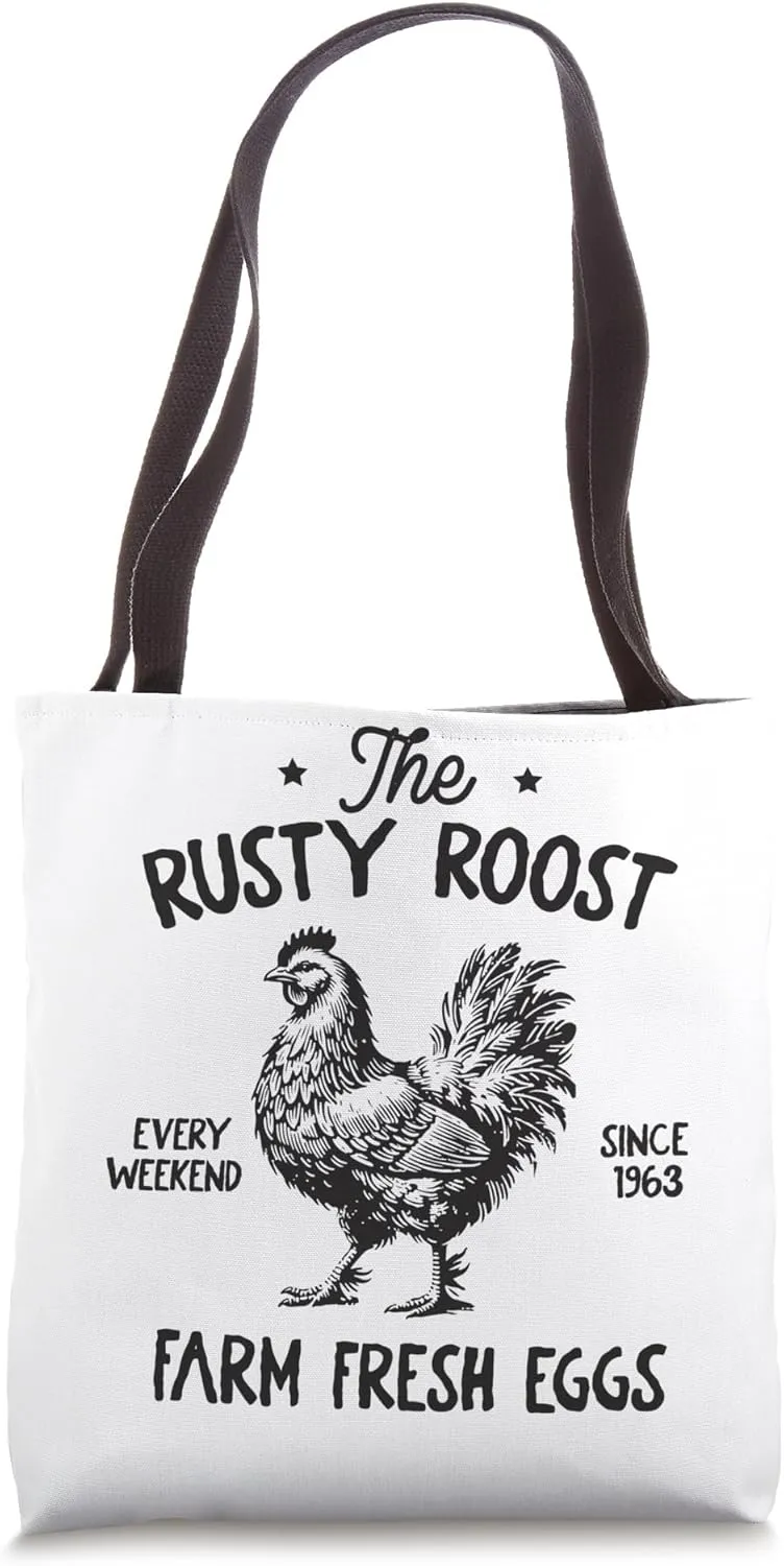 The Rusty Roost Farm Fresh Eggs Since 1963 Tote Bag