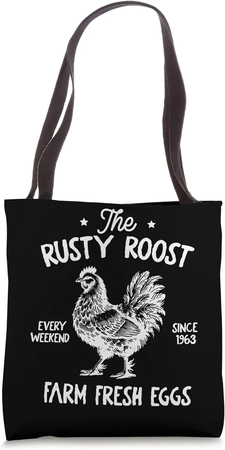 The Rusty Roost Farm Fresh Eggs Since 1963 Tote Bag