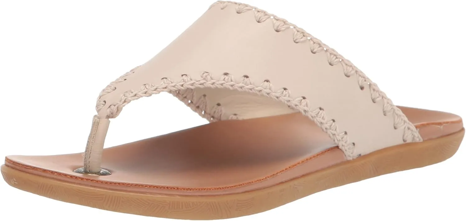 The Sak Women's Leather Shana Thong Crochet, Flip Flop Sandals, Summer Open Toe Shoes