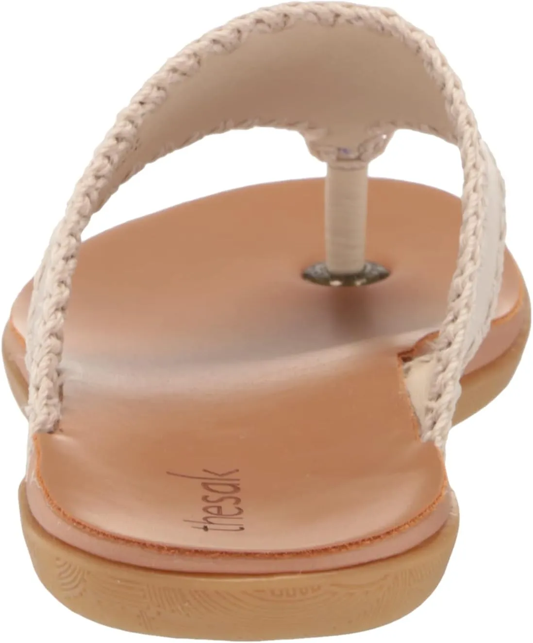 The Sak Women's Leather Shana Thong Crochet, Flip Flop Sandals, Summer Open Toe Shoes
