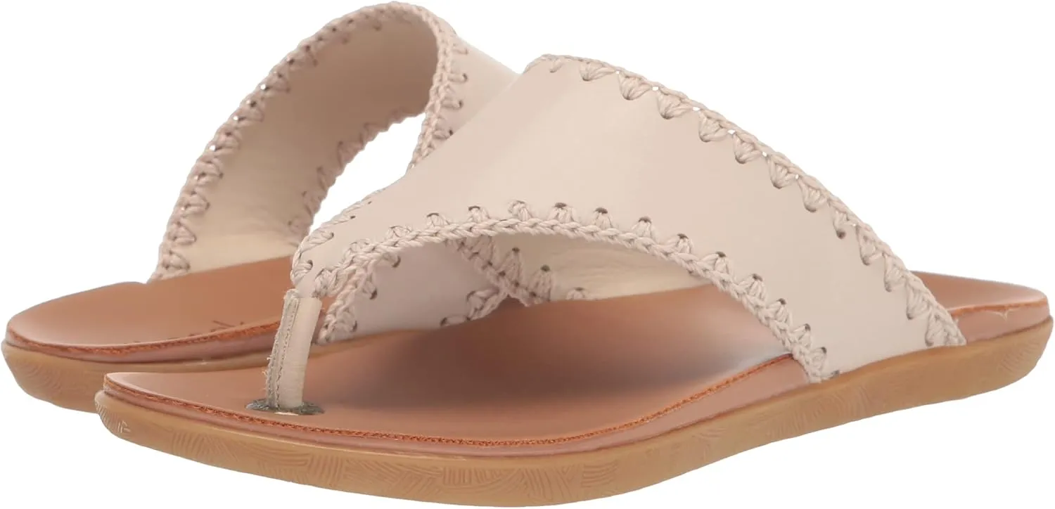 The Sak Women's Leather Shana Thong Crochet, Flip Flop Sandals, Summer Open Toe Shoes