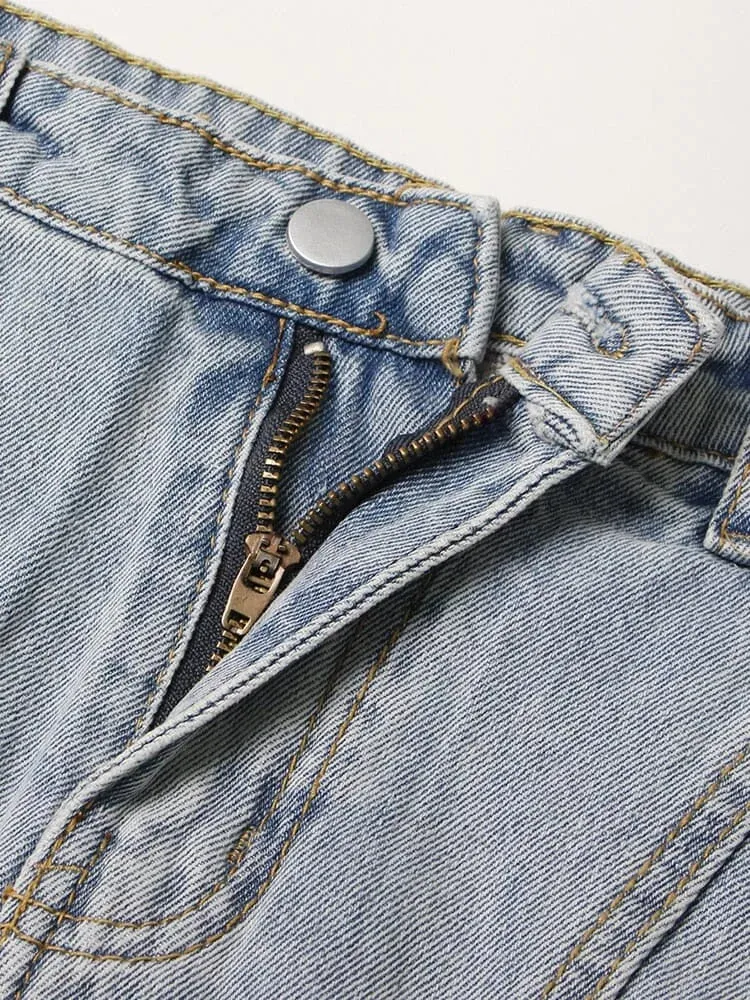 The Shelby High Waist Denim Shorts  - Multiple Colors