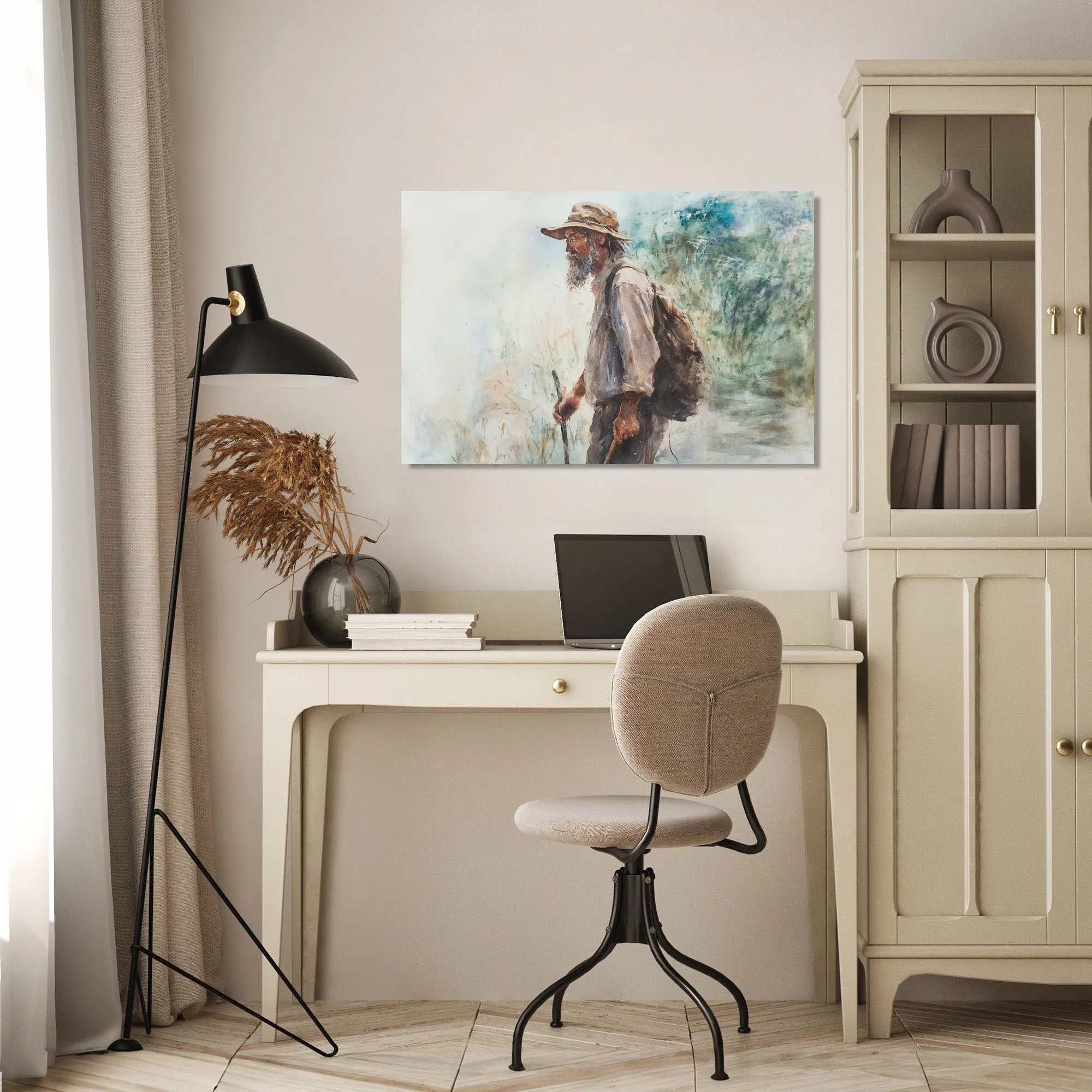 The Wanderer's Rustic Canvas