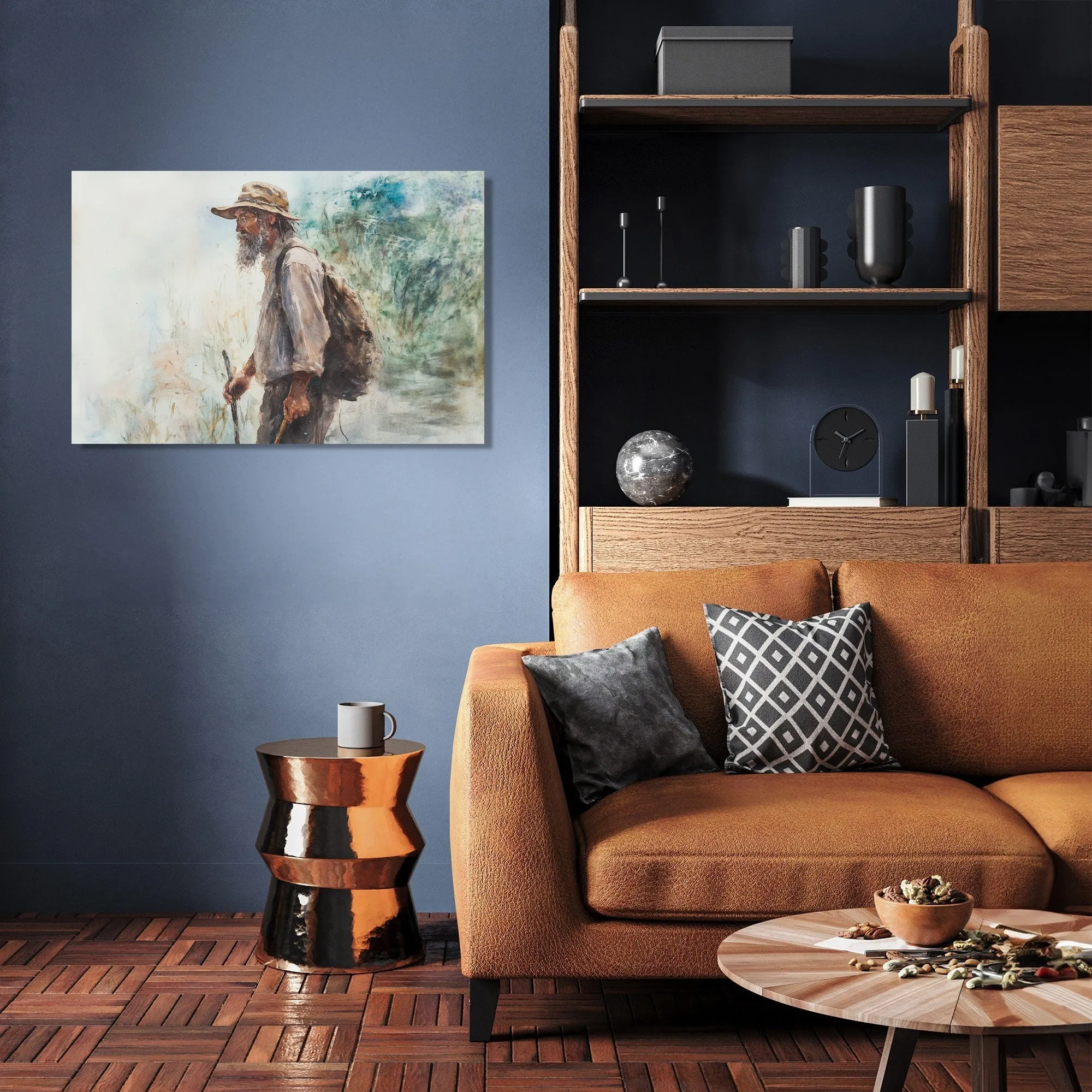 The Wanderer's Rustic Canvas