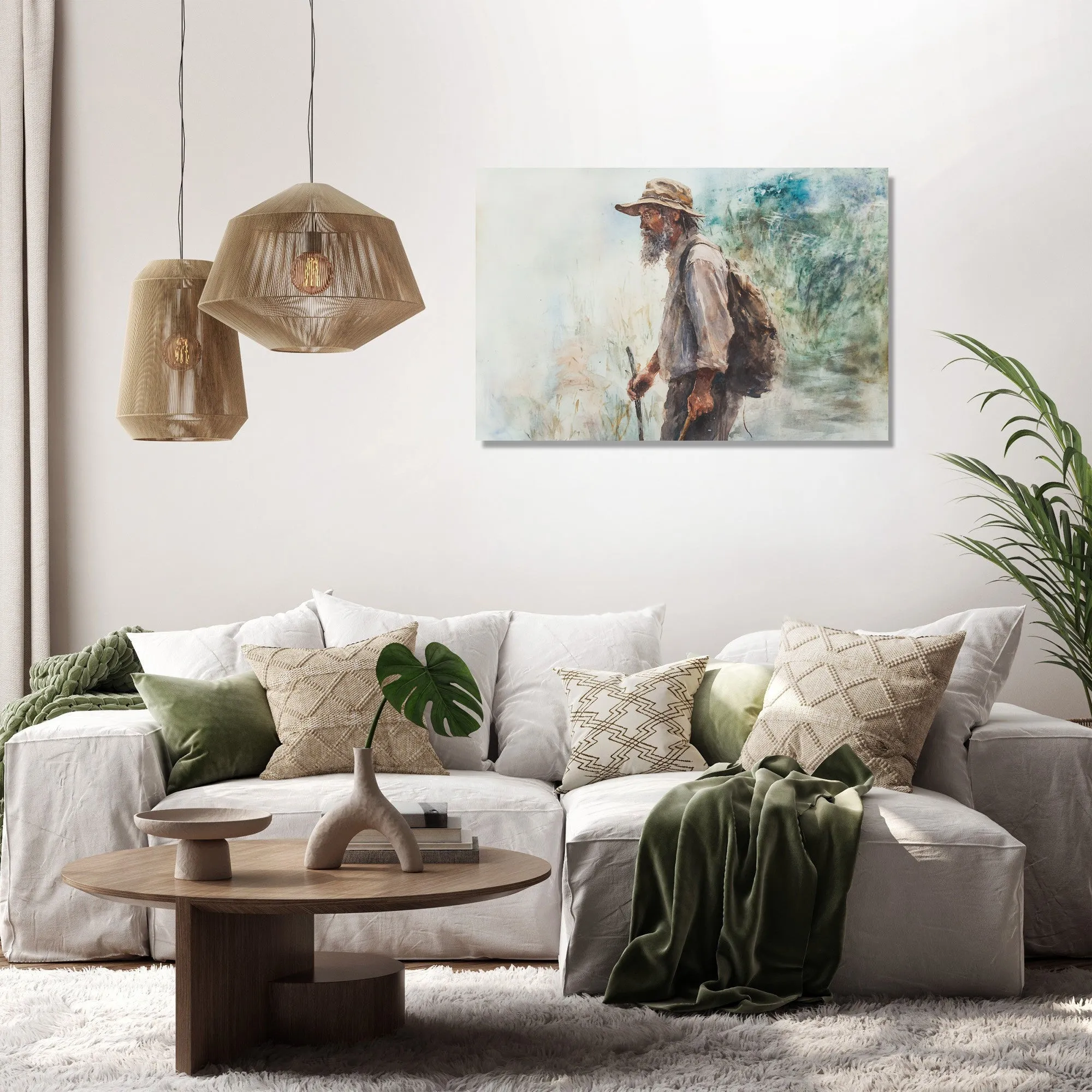 The Wanderer's Rustic Canvas