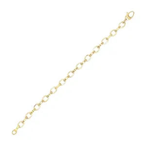 Thick Link Bracelet 14K