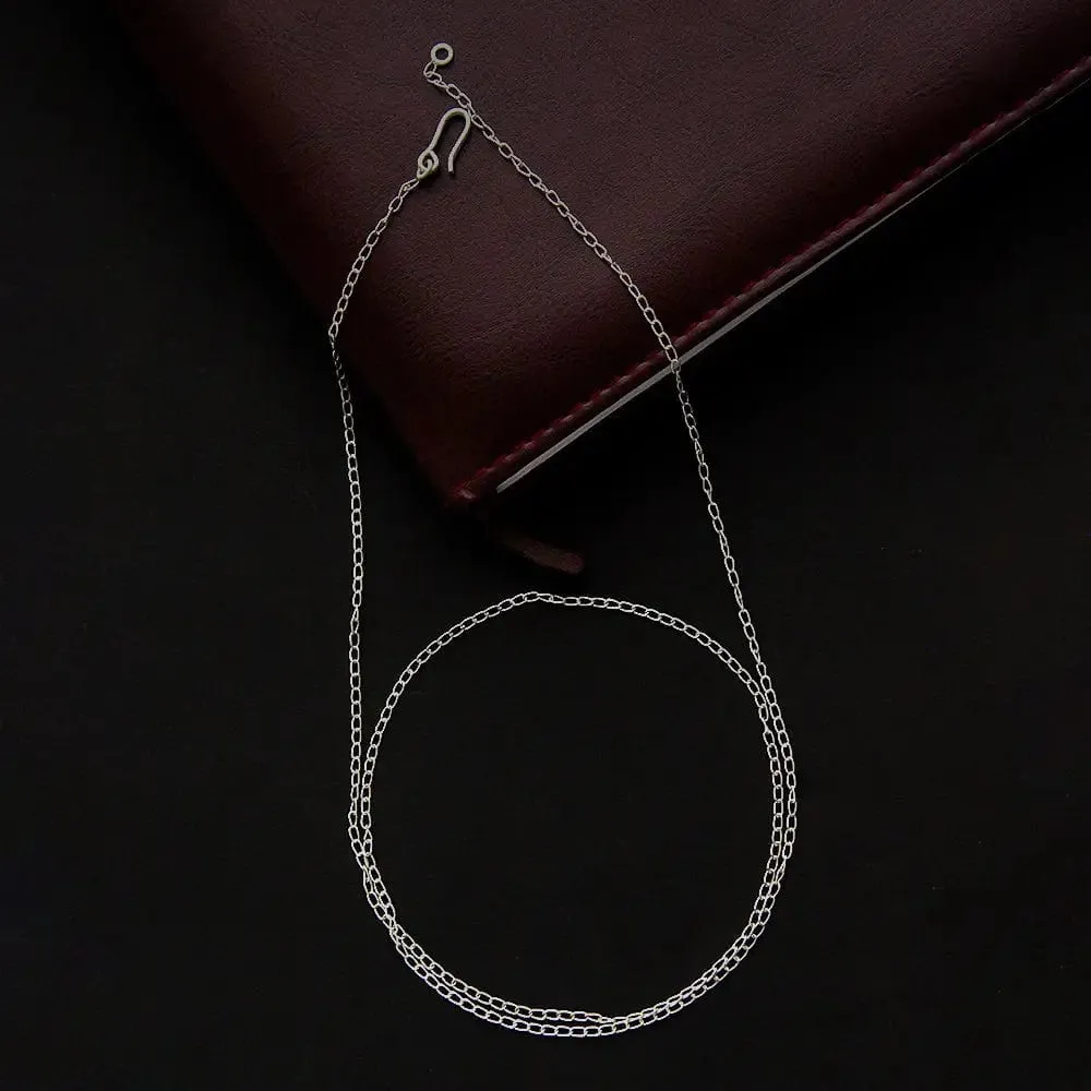 Thin Silver 92.5 Link Chain For Men