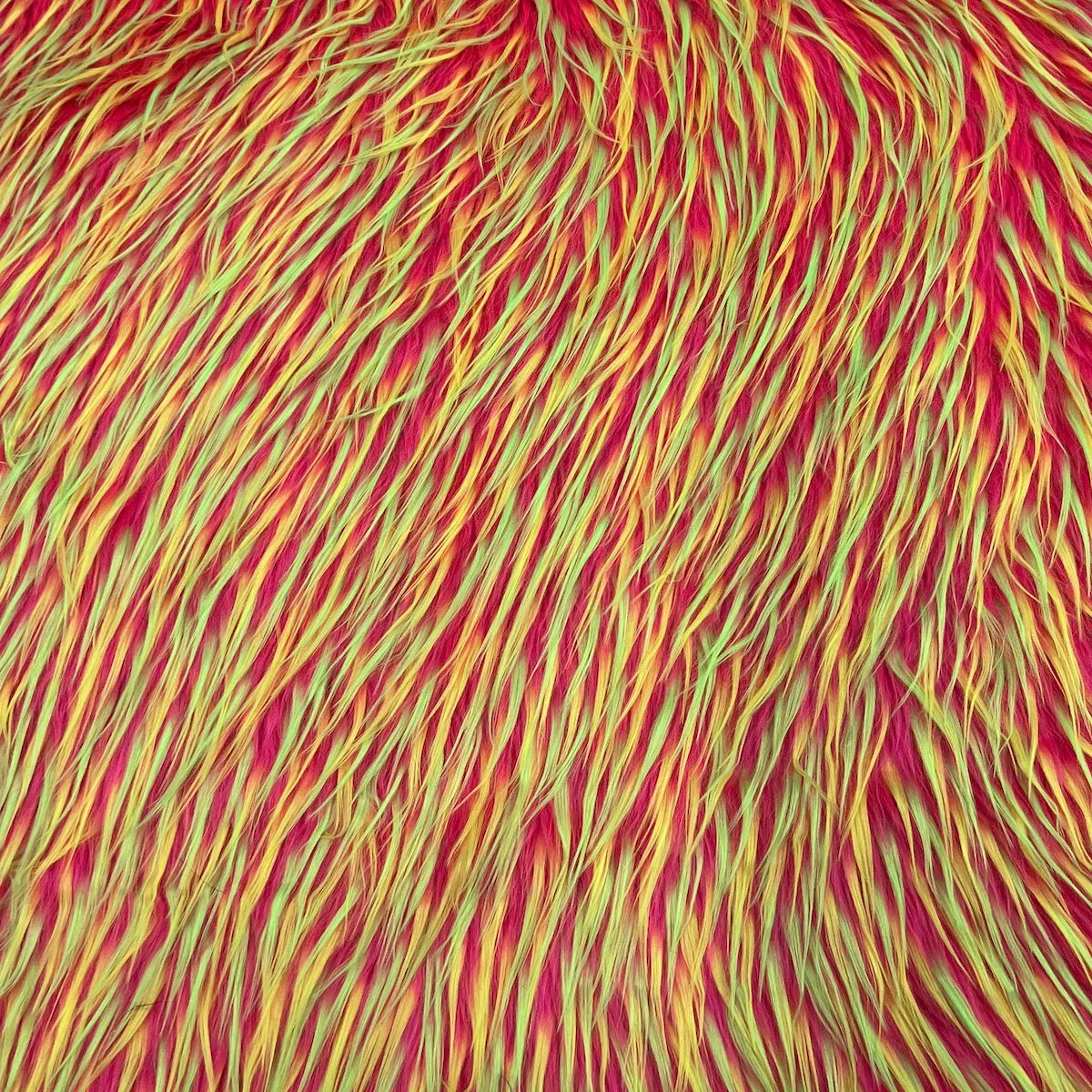 Three Spike Shaggy Faux Fur Fabric