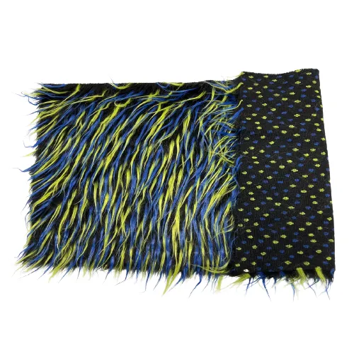 Three Spike Shaggy Faux Fur Fabric