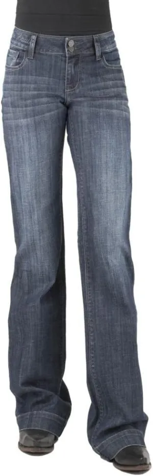 Tin Haul Womens Blue Cotton Blend 460 Ella Plain Back Jeans
