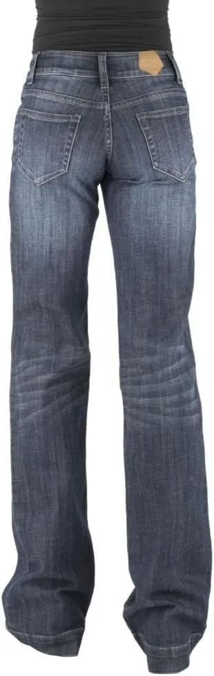 Tin Haul Womens Blue Cotton Blend 460 Ella Plain Back Jeans