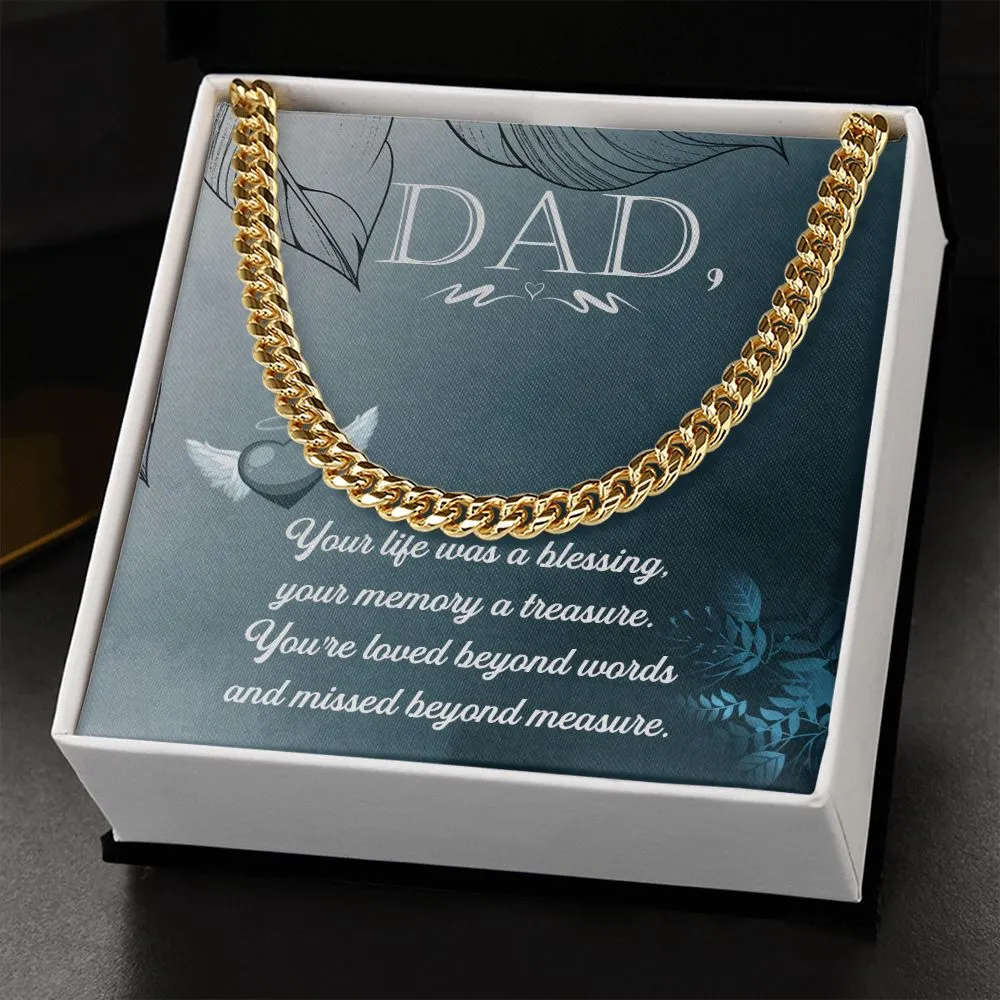 To Heavy reduction My Impeccable Father Necklace