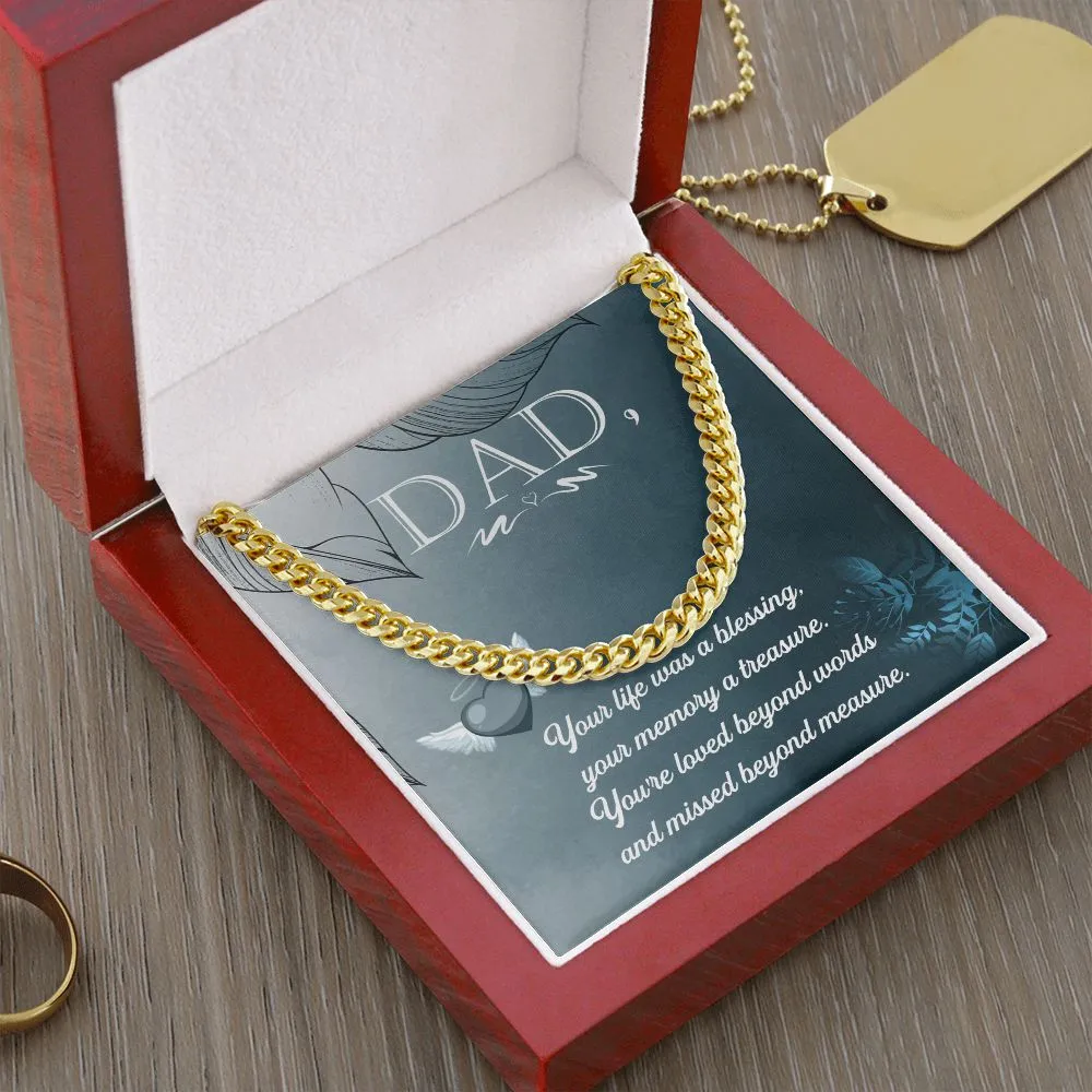 To Heavy reduction My Impeccable Father Necklace