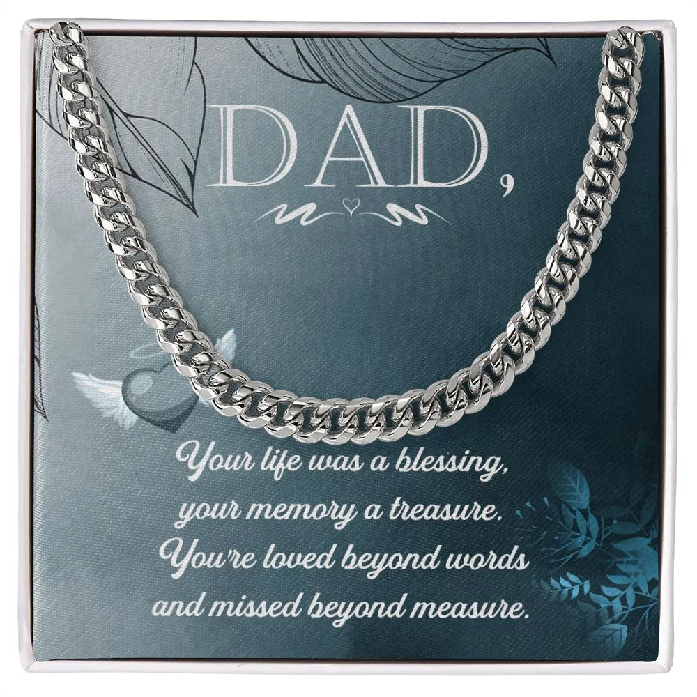To Heavy reduction My Impeccable Father Necklace