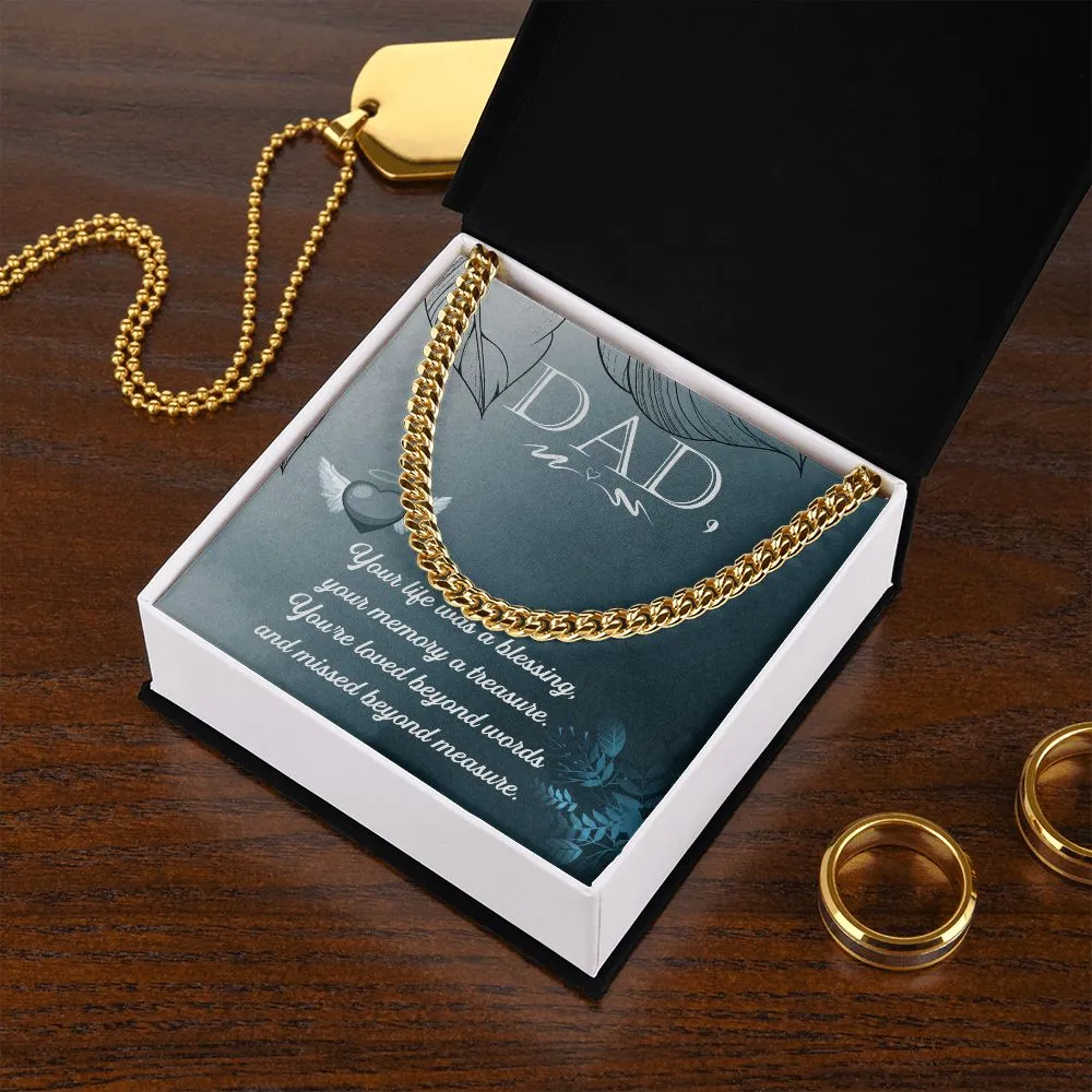 To Heavy reduction My Impeccable Father Necklace