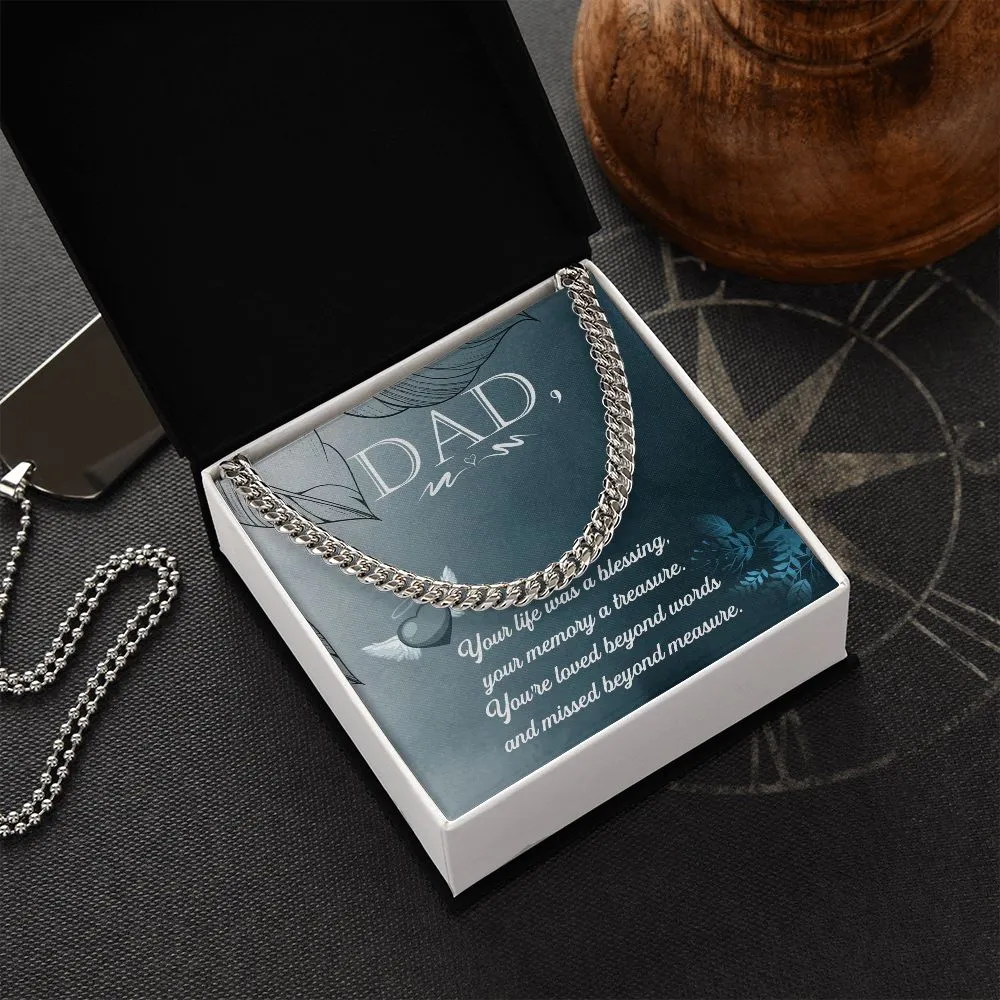 To Heavy reduction My Impeccable Father Necklace
