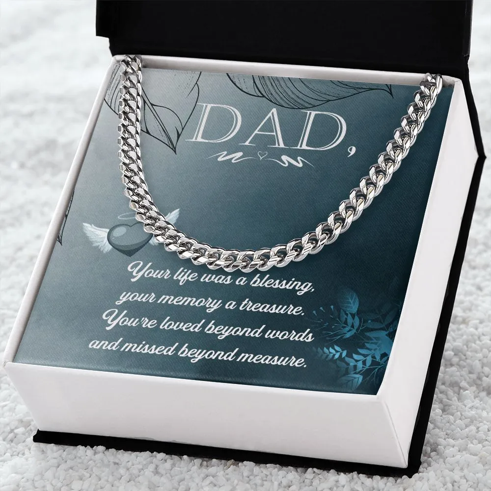 To Heavy reduction My Impeccable Father Necklace