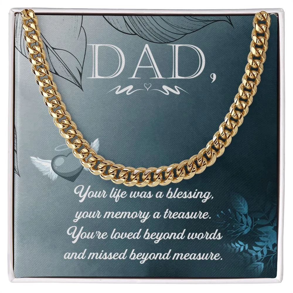 To Heavy reduction My Impeccable Father Necklace