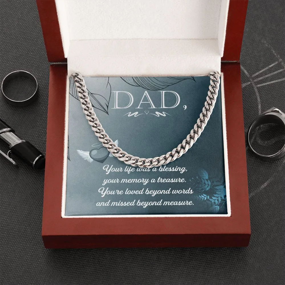 To Heavy reduction My Impeccable Father Necklace