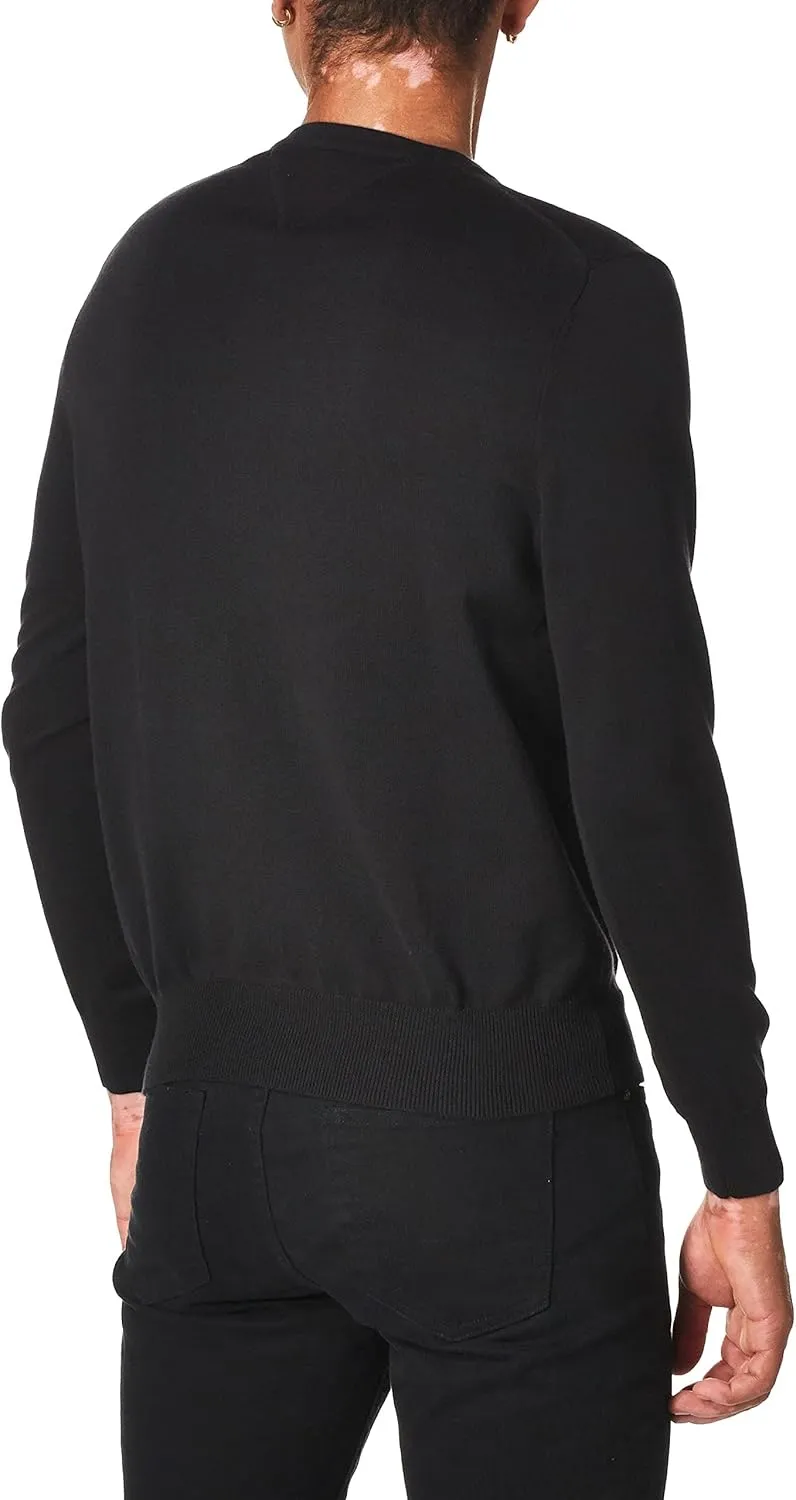 Tommy Hilfiger Men's Essential Long Sleeve Cotton V-Neck Pullover Sweater