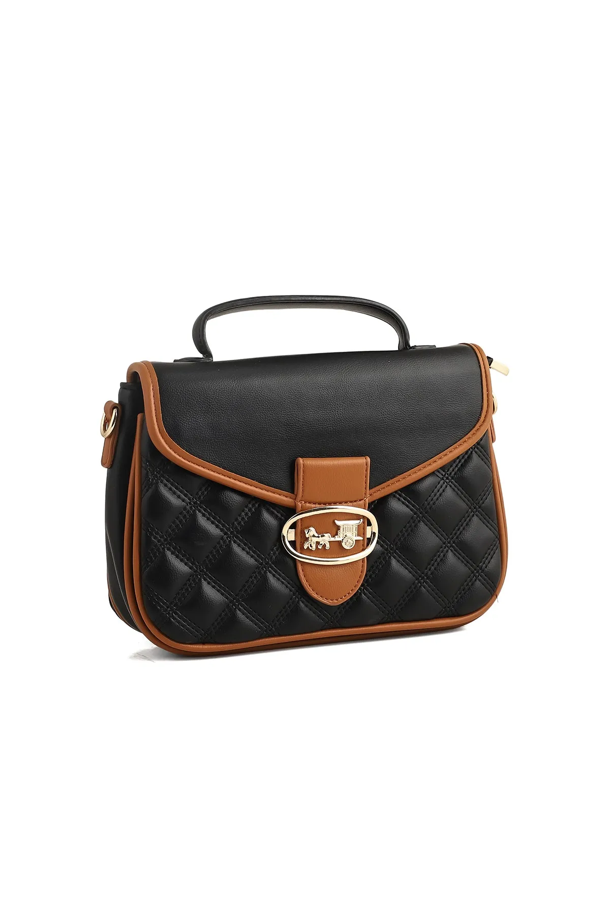 Top Handle Hand Bags B14920-Black