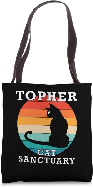 Topher Cat Sanctuary Group Family Reunion Name Tote Bag