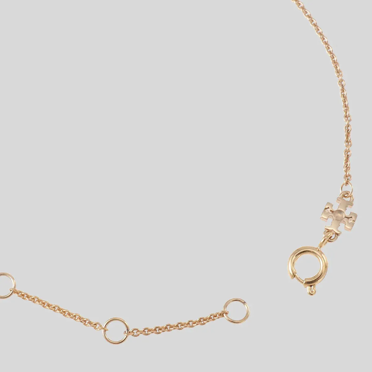 TORY BURCH Kira Enamel Chain Bracelet Tory Gold Black RS-90284