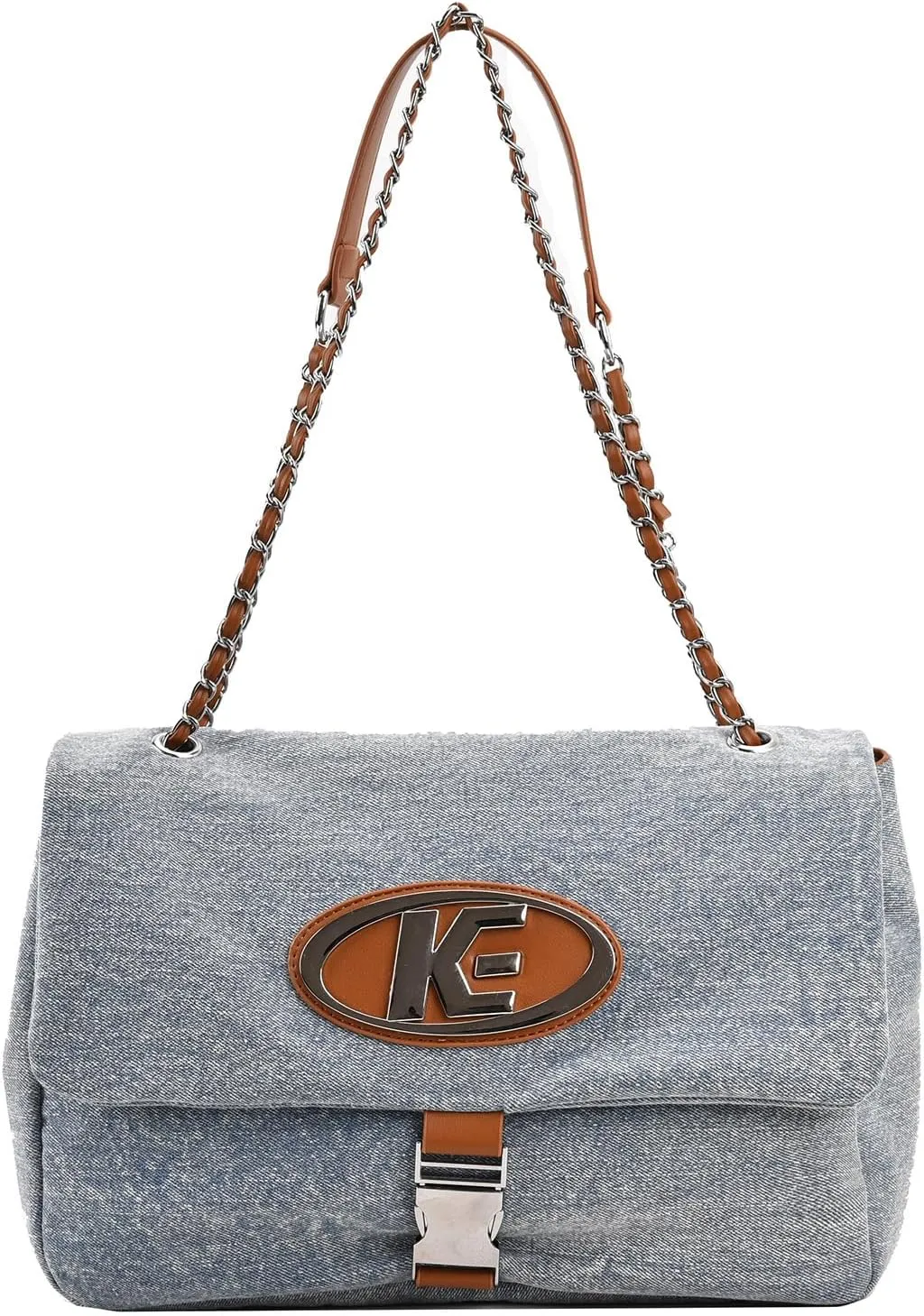 Tote Bag For Woman, Fashion Denim Fabric Chain Bag, Crossbody/Hand/SingleBag Options