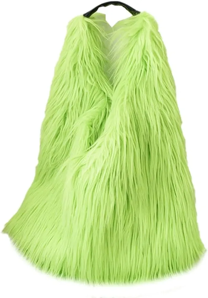 Tote Bags for Women Faux Fur Y2K Hobo Handbag Fuzzy Furry Shoulder Purse
