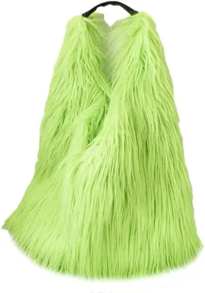 Tote Bags for Women Faux Fur Y2K Hobo Handbag Fuzzy Furry Shoulder Purse