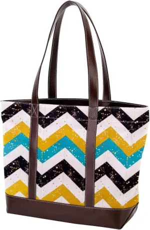 Tote Bags, Large Tote Bag, Women's Tote Handbags, Modern Blue Art Basketball Pattern, Womens Tote Bags for Work