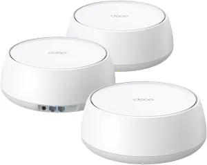 TP-Link Dual-Band BE3600 WiFi 7 Mesh Wi-Fi System (Deco BE23) | 4-Stream 3.6 Gbps | 160 Mhz Channels | Covers up to 6,500 Sq.Ft | 2× 2.5G Ports Wired Backhaul | VPN,MLO,AI-Roaming, HomeShield (3-Pack)