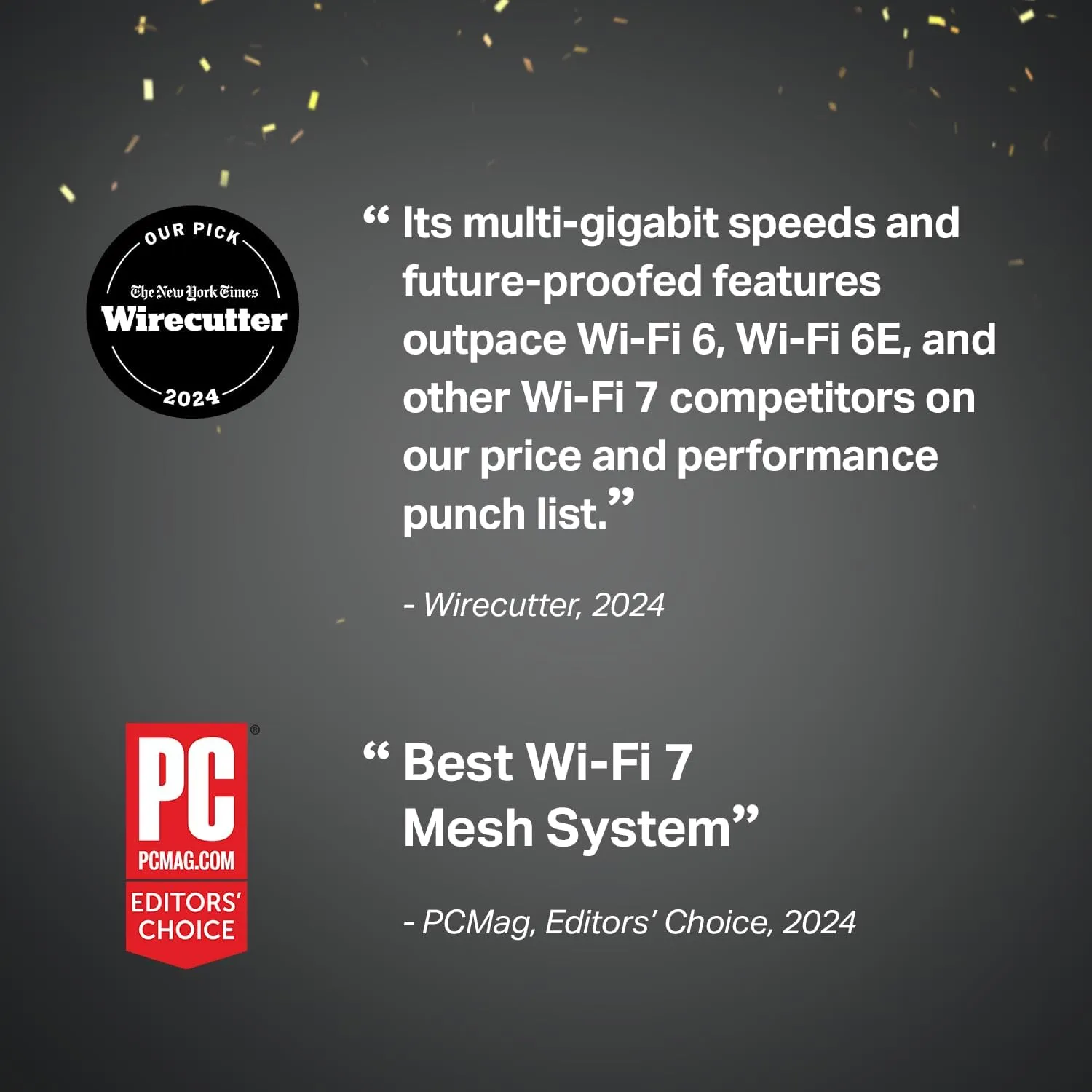 TP-Link Tri-Band WiFi 7 BE10000 Whole Home Mesh System (Deco BE63) - 6-Stream 10 Gbps, 4X 2.5G Ports Wired Backhaul, 4X Smart Internal Antennas, VPN, AI-Roaming, MU-MIMO, HomeShield (2-Pack)