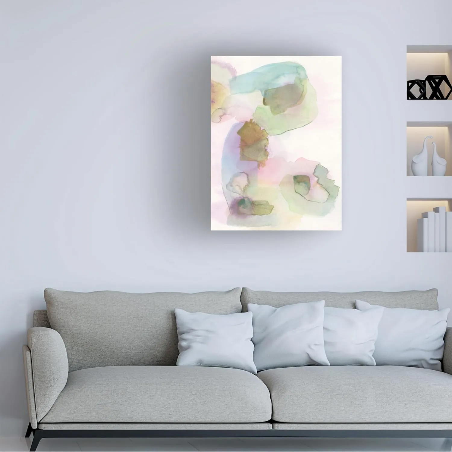 Trademark Fine Art Canvas Wall Art - Jodi Fuchs 'Delighted II' Wall Art for Living Room, Bedroom, or Office Décor