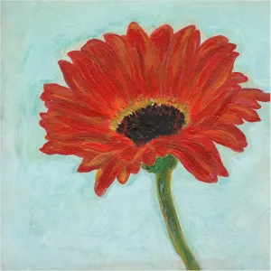 Trademark Fine Art Canvas Wall Art - Jodi Fuchs 'Super Daisy I' Wall Art for Living Room, Bedroom, or Office Décor 14 x 14 Inches