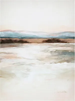 Trademark Fine Art Canvas Wall Art - Rebecca Fox 'Distant Blues' Wall Art for Living Room, Bedroom, or Office Décor 35 x 47 Inches