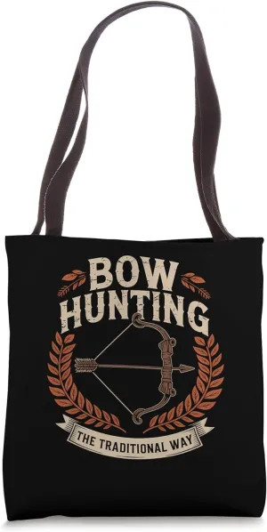 Traditional Bow Hunting Design Tote Bag