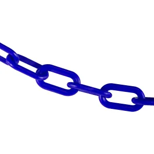 Traffic Blue Plastic Chain