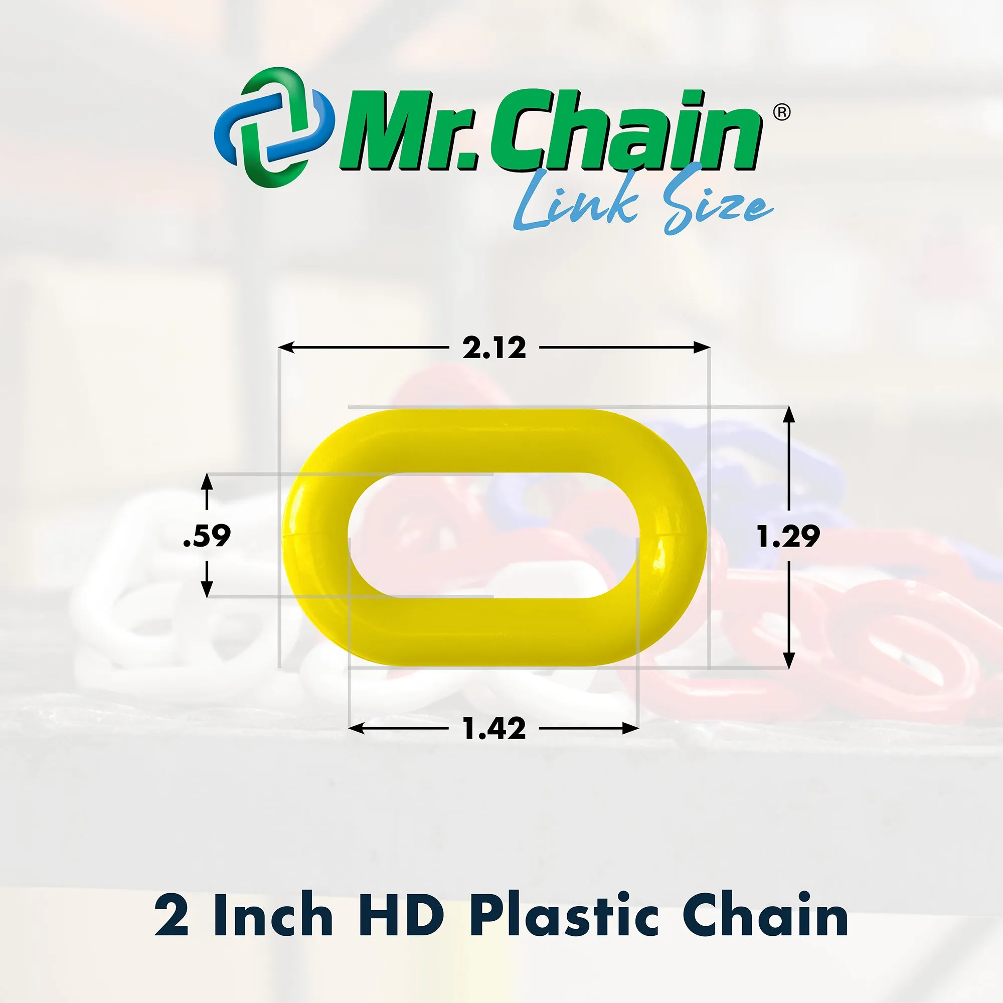 Traffic Blue Plastic Chain