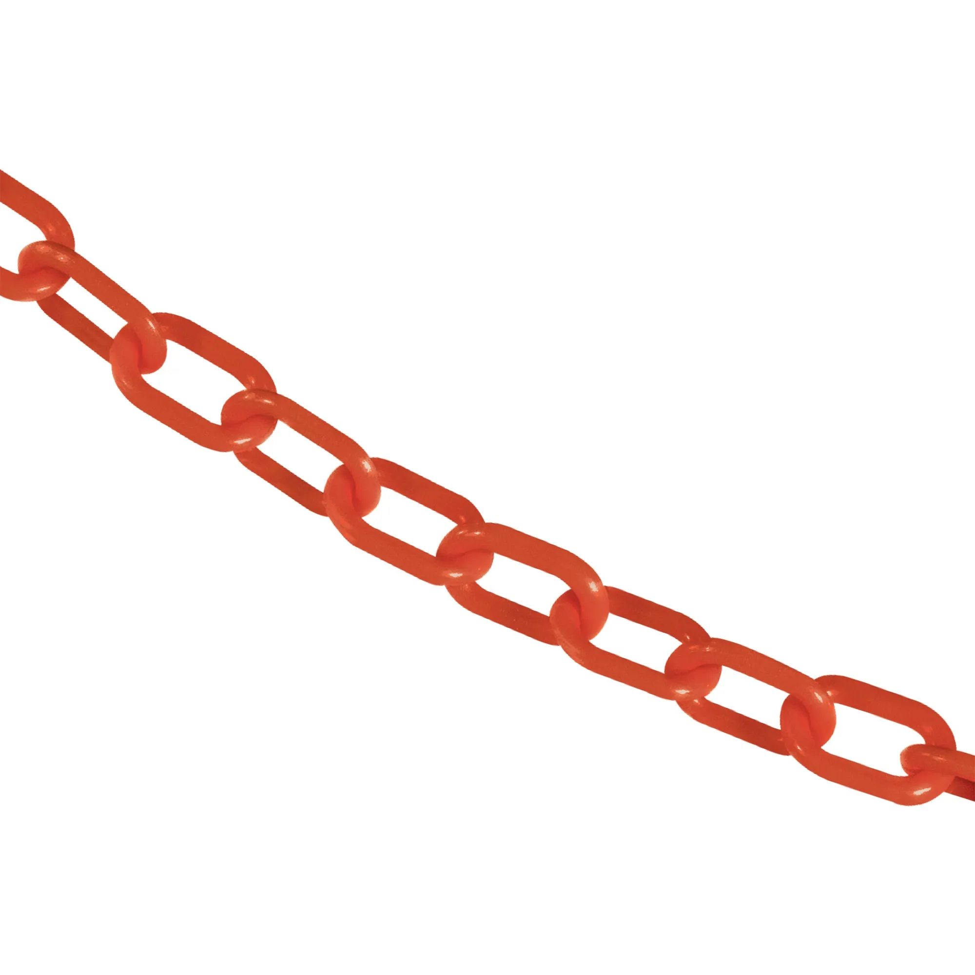 Traffic Orange Plastic Chain