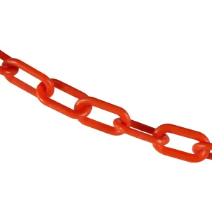 Traffic Orange Plastic Chain