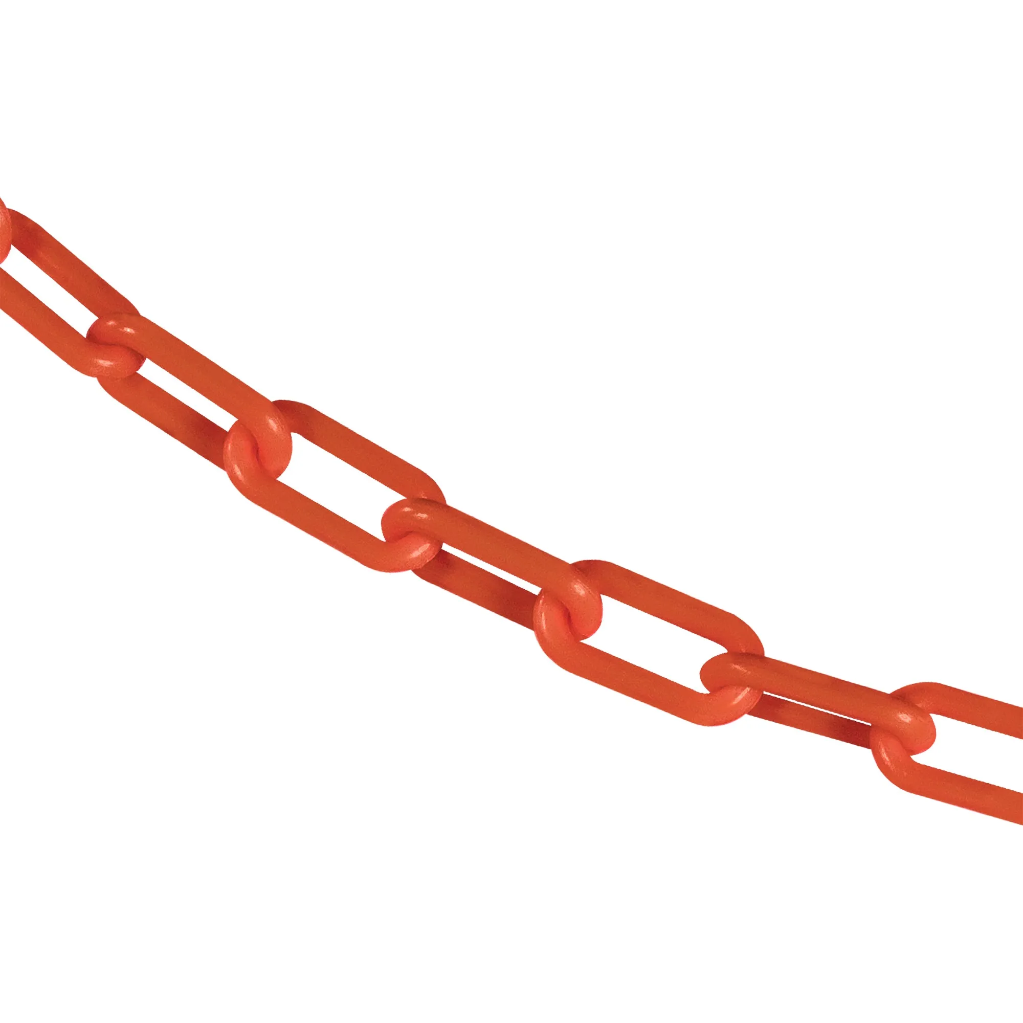 Traffic Orange Plastic Chain