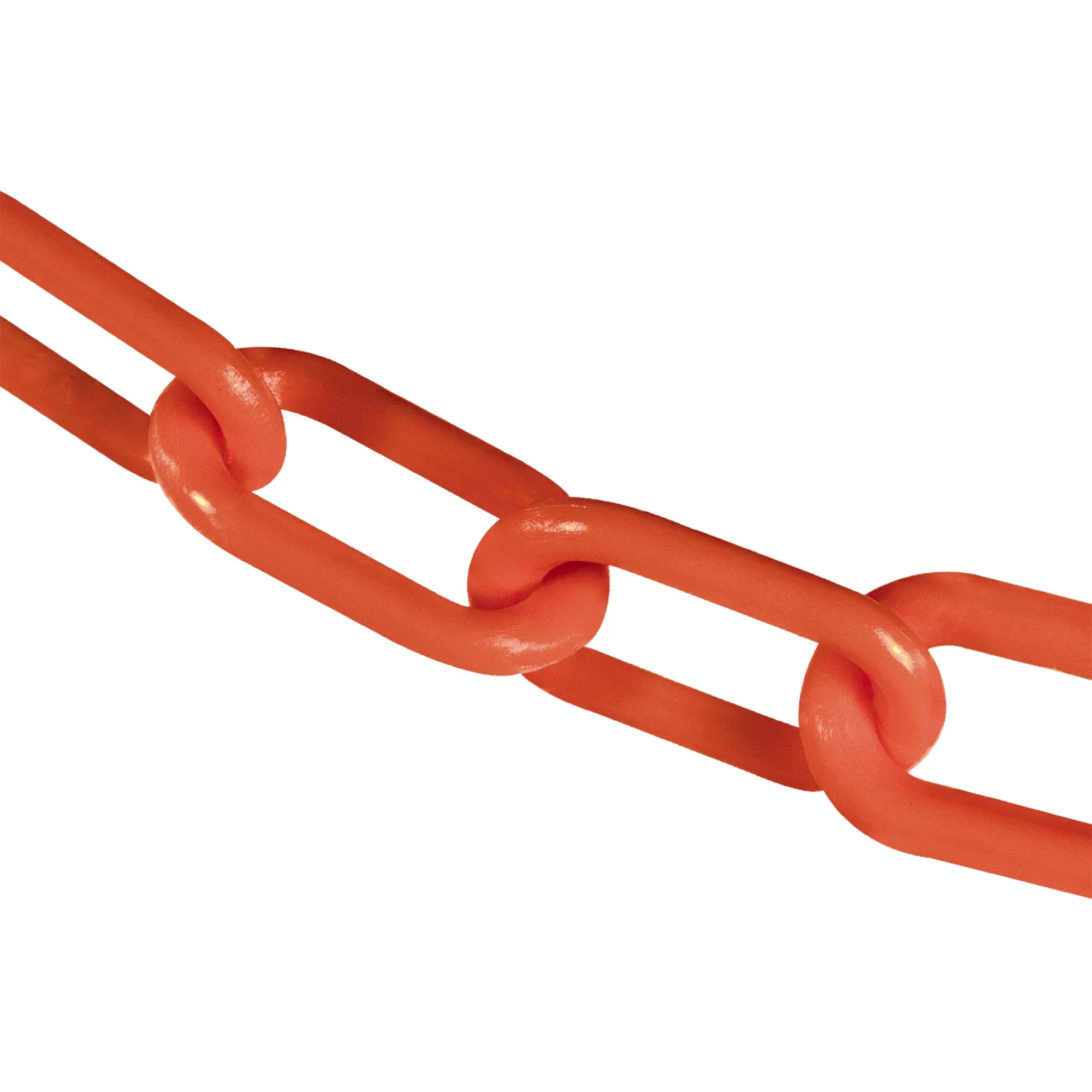 Traffic Orange Plastic Chain