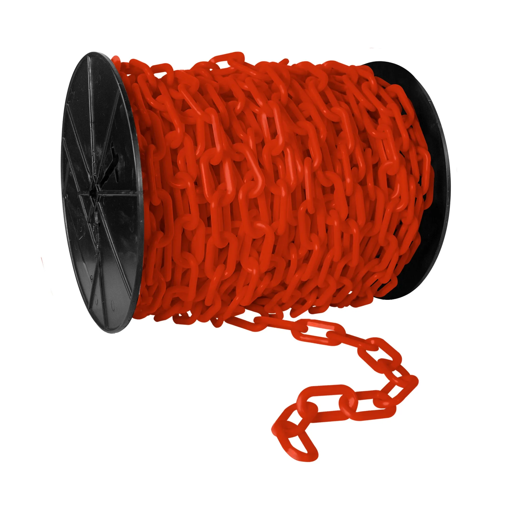 Traffic Orange Plastic Chain