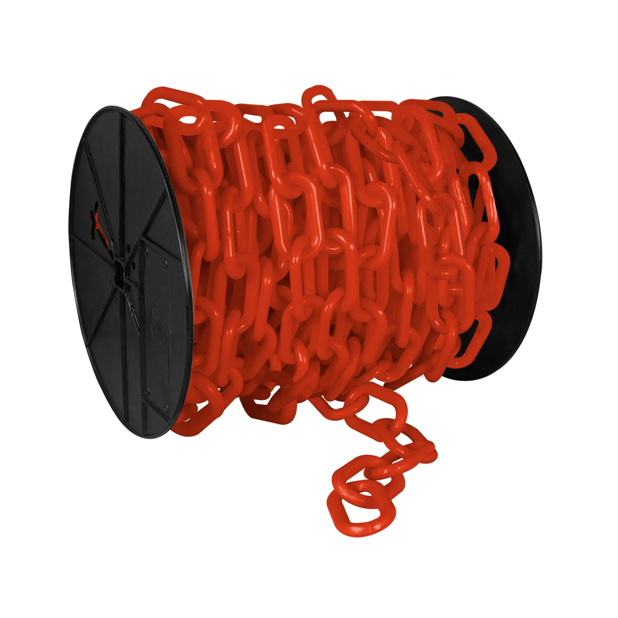 Traffic Orange Plastic Chain