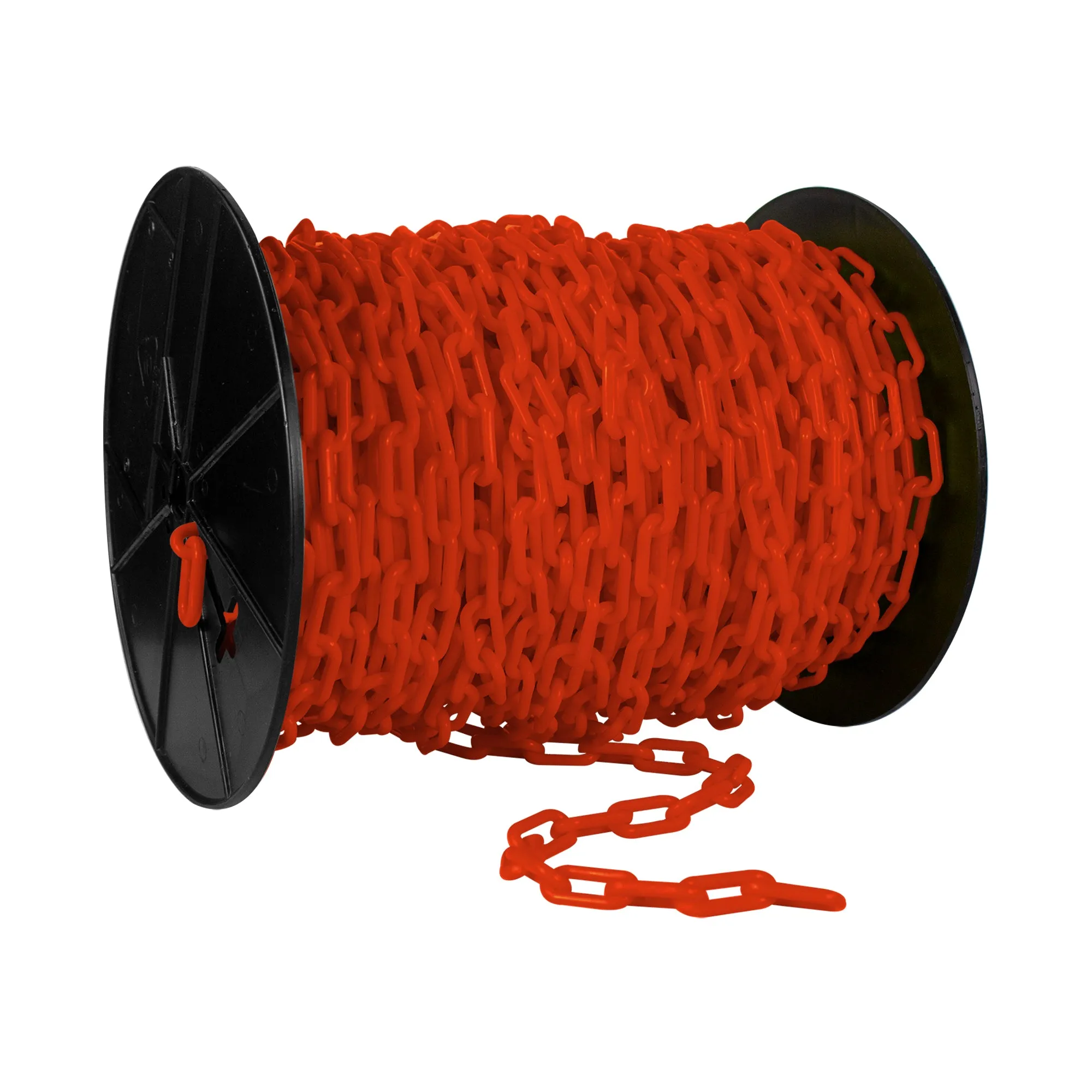 Traffic Orange Plastic Chain