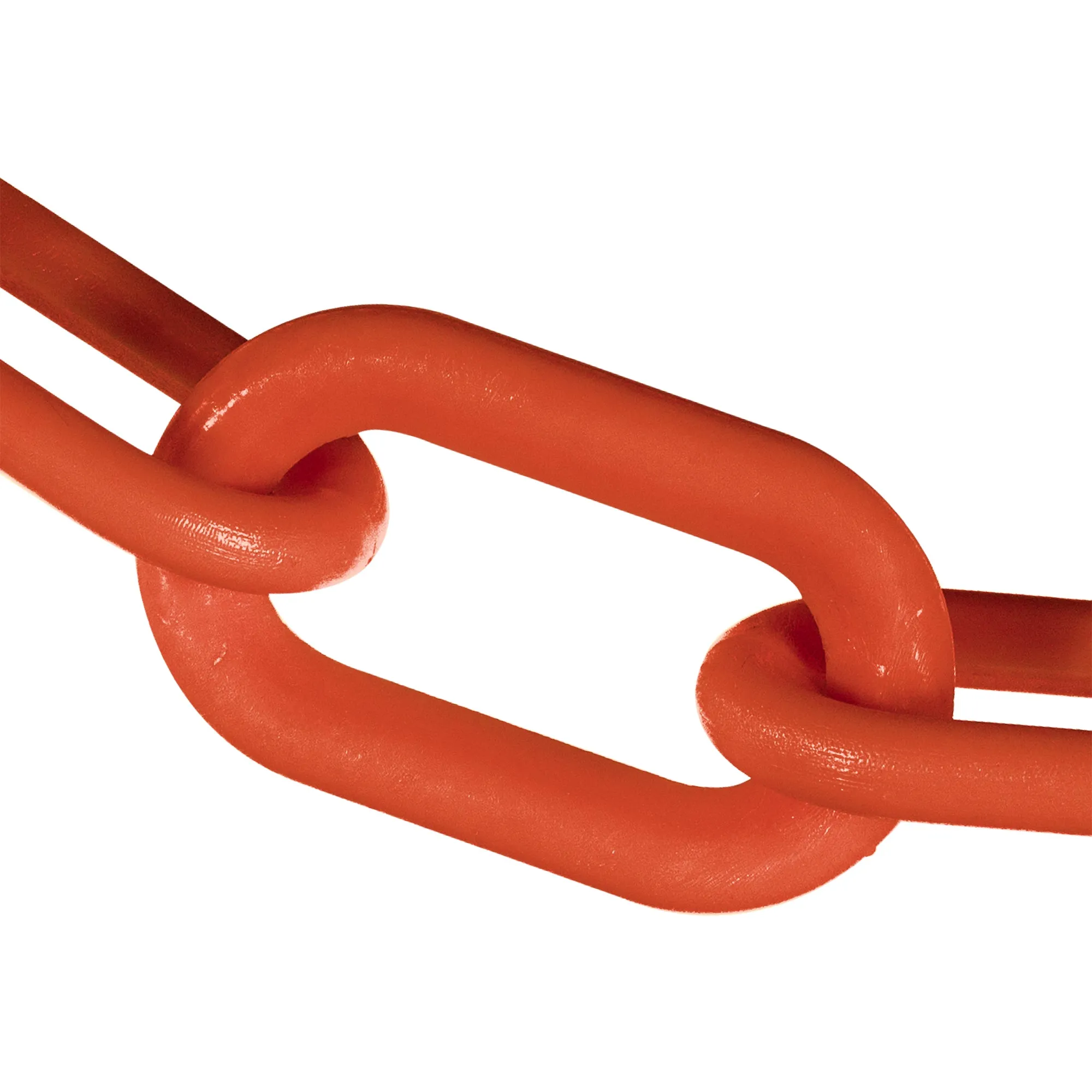 Traffic Orange Plastic Chain