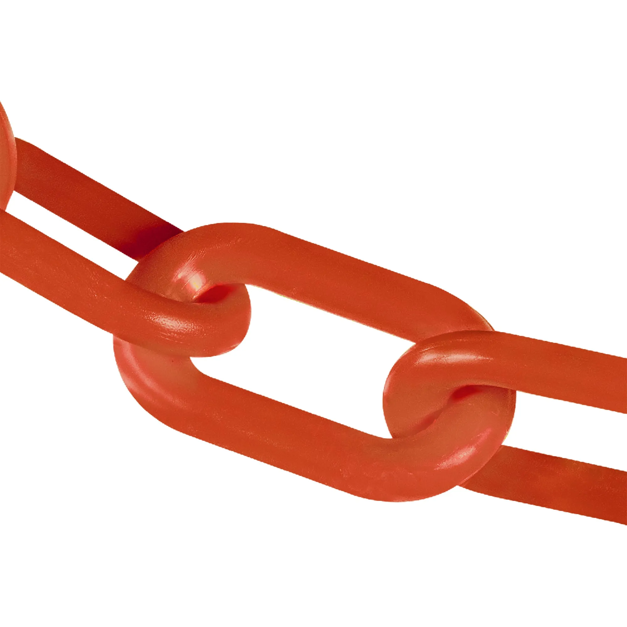 Traffic Orange Plastic Chain